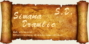 Simana Dramlić vizit kartica